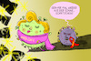 Cartoon: Welt-Aids-Tag (small) by leopold maurer tagged hiv,aids,epidemie,welt,tag,erkrankung,immunschwäche,impfung,virus,corona,sars,cov,pandemie,heilung,krankheit,aufmerksamkeit,öffentlichkeit,rampenlicht,leopold,maurer,comic,cartoon,karikatur