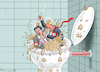 Cartoon: REPUBLIKANISCHE POLITISCHE KULTU (small) by marian kamensky tagged de,santis,trump,präsidentenwahl,usa