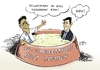 Cartoon: Vizekandidat Ryan (small) by Paolo Calleri tagged usa,wahlkampf,präsidentschaft,präsidenschaftskandidat,kandidat,mitt,romney,vize,paul,ryan,fettnapf,fettnäpfchen,wahlkampfveranstaltung,peinlichkeiten,versprecher