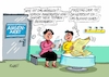 Cartoon: Chaos (small) by RABE tagged freitag,dreizehnte,unglück,unglückstag,aberglaube,unfälle,pech,pechtag,rabe,ralf,böhme,cartoon,karikatur,pressezeichnung,tagescartoons,arzt,sprechzimmer,augenarzt,wartezimmer,termin,terminvergabe