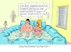 Cartoon: Durchgeschwitzt (small) by RABE tagged hitze,dürre,klima,klimawandel,wetterextreme,trockenheit,rabe,ralf,böhme,cartoon,karikatur,pressezeichnung,farbcartoon,tagescartoon,sommer,extremwetter,tropennächte,schlafzimmer,wasserbett,schweiß,schweißtropfen,ehepaar