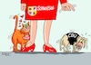 Cartoon: Mäcpommes (small) by RABE tagged landtagswahl,sachsen,anhalt,haseloff,cdu,afd,bürger,rabe,ralf,böhme,cartoon,karikatur,pressezeichnung,farbcartoon,tagescartoon,meckpomm,mecklenburg,vorpommern,manuele,schwesig,spd,linke,koalition,koalitionsverhandlungen,landesregierung,hund,katze,schmusekatze,zusammenschluss
