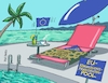 Cartoon: Reserviert mit Handtuch (small) by RABE tagged europawahl,mai,brüssel,eu,rabe,ralf,böhme,cartoon,karikatur,pressezeichnung,farbcartoon,tagescartoon,kreistag,kreistagswahlen,wahlsonntag,sitze,kandidaten,wahlcoaching,wähler,wählercoaching,coach,von,der,leyen,juncker,tusk,merkel,kommissionspräsidentin,postengerangel,spitzenposten,bundeswehr,liege,pool,handtuch,postenvergabe
