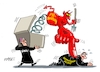 Cartoon: Unter Druck (small) by RABE tagged woelki,kardinal,köln,bischof,skandal,missbrauchsskandal,rücktritt,lügen,kirche,rabe,ralf,böhme,cartoon,karikatur,pressezeichnung,farbcartoon,tagescartoon,papst,rom,presseerklärung,pr,betroffenenbeirat,aufarbeitung,bestrafung,missbrauchsopfer,teufel,karton