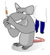Cartoon: Labormaus (small) by Jochen N tagged labor,maus,mäuse,spritze,leid,tier,tierversuch,tierschutz,tierquäler,missbrauch,rache,verbot,gen,versuch,medizin,wissenschaft,forscher,forschung