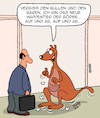 Cartoon: Neues Wappentier (small) by Karsten Schley tagged börse,bulle,bär,aktien,aktienmarkt,hausse,baisse,gewinne,verluste,wirtschaft,zölle,politik,märkte,usa,europa,china,welt