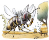 Cartoon: Asiatische Hornisse (small) by HSB-Cartoon tagged asiatische,hornisse,hornissenplage,insekten,bienen,bienenschwarm,bienenstock,imker,imkerei,wespe,naturhonig,cartoon,hornissenkönigin,bienenkönigin,wabe,vespa,velutina,nigrithorax,bienensterben,invasive,art,artenschutz,insektenschutz,karikatur
