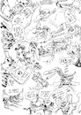 Cartoon: reclaim the lines (small) by JP tagged nase,nose,linie,line,ziehen,draw,drawing