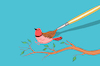 Cartoon: Bird Drawing... (small) by berk-olgun tagged bird,drawing