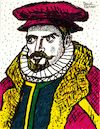 Cartoon: Pedro Fernandez de Quiros (small) by Pascal Kirchmair tagged solomon,islands,pedro,fernandez,de,quiros,fernandes,queiros,pacifico,pazifique,ocean,ozean,meer,me,mar,mare,oceano,pacific,pazifik,australia,australien,seefahrer,kartograf,entdecker,british,navigator,cartographer,explorer,new,zealand,eastern,coastline,of,and,the,hawaiian,hawaii,neuseeland,inseln,usa,revolution,unabhängigkeitskrieg,unabhängigkeit,amerikanischer,amerikanisch,america,amerika,independence,revolutionary,war,krieg,cartoon,karikatur,illustration,drawing,zeichnung,pascal,kirchmair,genie,genius,genio,caricature,ilustracion,dibujo,desenho,ink,disegno,ilustracao,illustrazione,illustratie,dessin,presse,tekening,teckning,cartum,vineta,comica,vignetta,caricatura,retrato,ritratto,portrait,gouache,painting,peinture,dipinto,pittura,pintura,art,arte,artwork,kunst,portugal,spanien,espana,spain,espagne,portuguese,krone,espanha,portogallo