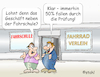 Cartoon: Fahrprüfung (small) by wista tagged fahrprüfung,prüfer,fahrlehrer,fahren,auto,fahrschule,prüfung,durchfallen,bestehen,nichtbestehen,führerschein,führerscheinprüfung,bestehensquote