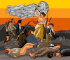 Cartoon: For Mahsa Amini (small) by halisdokgoz tagged cartoon