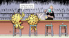 Cartoon: Zwei G-Plus (small) by Harm Bengen tagged zwei,2g,plus,kneipe,wirt,bestellung,virus,trinken,gastronomie,viren,corona,harm,bengen,cartoon,karikatur