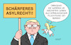 Cartoon: Asylrecht (small) by Erl tagged politik,grundgesetz,grundrecht,asyl,lehre,drittes,reich,diskussion,deutschland,eu,verschärfung,abfertigung,außengrenze,aushebelung,abschaffung,festung,europa,wechsel,perspektive,situation,leben,flüchtling,flüchtlinge,geflüchtete,geflüchteter,karikatur,erl