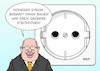 Cartoon: Strombedarf (small) by Erl tagged politik,energie,versorgung,bedarf,strom,strombedarf,prognose,berechnung,falsch,wirtschaftsminister,peter,altmaier,steckdose,karikatur,erl