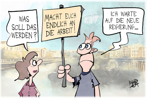 Cartoon: Regierungsbildung (medium) by Kostas Koufogiorgos tagged karikatur,koufogiorgos,regierungsbildung,arbeit,kabinett,karikatur,koufogiorgos,regierungsbildung,arbeit,kabinett