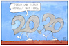 Cartoon: 2020 (small) by Kostas Koufogiorgos tagged karikatur,koufogiorgos,illustration,cartoon,2020,gleich,ähnlich,jahreswechsel,silvester