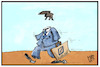 Cartoon: Deutsche Bank (small) by Kostas Koufogiorgos tagged karikatur,koufogiorgos,illustration,cartoon,deutsche,bank,wirtschaft,führung,krise