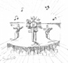 Cartoon: Kreuzband (small) by nbk11 tagged kreuzband,scribble