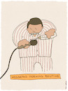 Cartoon: Morning routine (small) by hollers tagged hegseth,signal,chatgruppe,militärgeheimnisse,morgenroutine,leak,zähneputzen,usa