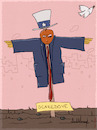 Cartoon: Peacecrow (small) by hollers tagged uncle,sam,donald,trump,dove,of,peace,picasso,scarecrow,ukraine,russia,democracy